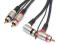 Kabel CAR AUDIO 2xRCA-2xRCA kątowe HQ VITALCO 1.5m