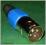 WTYK mikrofonowy XLR 3pin Niebieski na kabel(1196)
