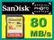 SanDisk SDHC 16GB EXTREME PLUS 80MB/s. Class10