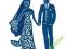Wykrojnik Tattered Lace - Bride &amp; Groom