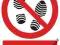 Znak płyta 210x297 mm: zakaz, zakazu - NIE DEPTAĆ