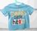 MOTHERCARE - blekitny tshirt na lato - 80 / 86