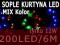 SOPLE KURTYNA 200 LED MULTIKOLOR MIX 6M + łączenie