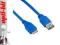 4World Kabel USB 3.0 AF- Micro BM 0.5m niebieski