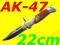 NÓŻ BAGNET AK-47 SPRĘŻYNOWY 22cm  ETUI GRATIS ##