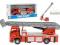 Straż pożarna z drabiną  MAN 1:32  światło dzwięk