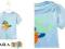 ZARA T-SHIRT BLUZKA NA GUZIKI NIEBIESKA 18-24 M-CY