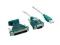 4WORLD Adapter USB2.0 do RS232 DB9M DB25M