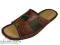 Pantofle papcie klapki męskie skóra brąz r 45