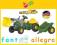 ROLLY TOYS Traktor JOHN DEERE ŁYŻKA+PRZYCZEPA