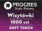 Wizytówki 1000 szt 350g + folia SOFT TOUCH aksamit