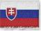 NASZYWKA - termo - Flaga Słowacja, Slovakia - HAFT