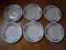 6 NOWYCH TALERZY PORCELANOWYCH  -  DESIGN  - PRL .