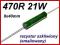 Rezystor 21W drutowy szkliwiony 470R [1szt] #1006