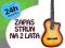 GITARA 4/4 AŻ 6 KOLORÓW +DUŻY ZAPAS STRUN +KURS