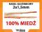 KABEL PRZEWÓD GŁOŚNIKOWY POLSKI CU MIEDŹ 2x1,5 mm