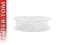 Tasiemka wstążka SZYFONOWA 12 mm / 25 m biała