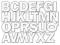 Wykrojnik Die-namics By the Letters UC- alfabet du