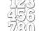 Wykrojnik Die-namics Big Numbers