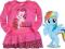 KONIK PONY  różowa RAINBOW CĘTKI 116/122 N714A