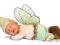579129 ANNE GEDDES lalka śpiący skrzat - wróżka