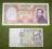 2 banknoty ITALIA 10.000 + 1.000 LIRE 1962-73 1982