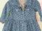 TUNIKA SUKIENKA   W KWIATKI  JEANSOWA  NEXT 6L