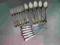 Grubo posrebrzane rosyjskie sztućce 17 elementów.