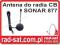 Antena do radia CB model Delta 877, HIT (Sonar)