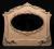 Lustro francuskie shabby chic bielone antyk XIX