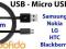 Nowy Kabel Micro USB Samsung, Nokia, LG, HTC