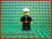 Lego firec001 strażak w kasku 1szt.