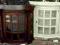 PIĘKNA SZAFKA WITRYNKA PÓŁOWALNA OSZKLONA 2 kolory