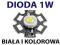 DIODA 1W LED BIAŁA i KOLOROWA Z RADIATOREM diody