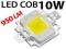 MODUŁ COB 10W DIODA LED 9 - 12V BIAŁY I KOLOROWY