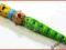 FLET DREWNIANY flety Z GŁÓWKĄ KLAUNA zielony
