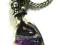 AMULET TALIZMAN  AMETYST  WISIOREK + lańcuszek
