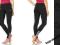 B47* ADIDAS CLIMALITE SPORTOWE LEGGINSY CZARNE L