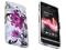 W4 Kwiaty etui Gel Sony Xperia P + folia na wymiar