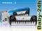 KEYBOARD PIANINKO ORGANY 54 KEY+ MIKROFON ZASILACZ