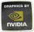 Naklejka Graphics By Nvidia Oryginał 18x18mm (405)