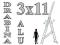 DRABINY Drabina Alu 3x11 WYS. 8,50 M. ATEST#2525
