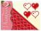 naklejki stickersy SERCA wzór 4 CZERWONE