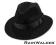 WODOODPORNY czarny kapelusz Indiana Jones 59