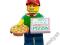 LEGO 71007 minifigurka seria 12 - DOSTAWCA PIZZY