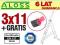 DRABINY drabina aluminiowa 3x11 ALOSS - 8,50m HIT!