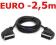 Przewód kabel EURO SCART 2,5m 21pin DVB-T DVD STB