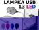 13 LED DIODOWA LAMPKA USB NOTEBOOKA LAPTOPA
