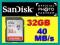 SDHC 32GB ULTRA 40MB/s.Class10 SanDisk*SKLEP W-WA*