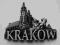 Magnes na lodówkę Polska Kraków metalowy